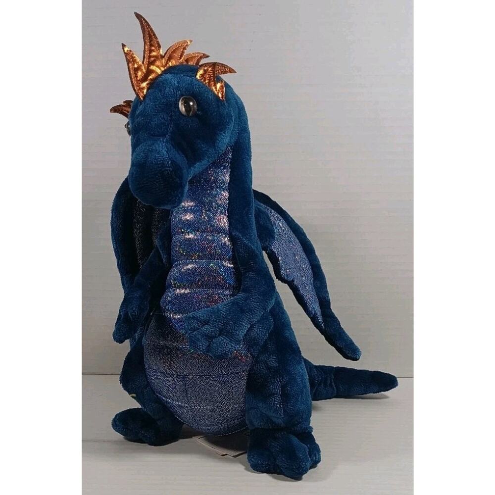 Douglas Cuddle Toys Zander Blue Dragon stuffed animal